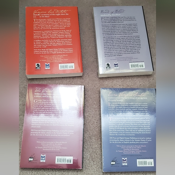 Vampire Hunter D story books New set of 4 books - Picture 2 of 4